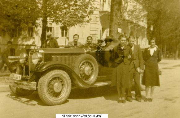 masinile noastre carti postale, vederi, poze familie 1930 nash eight touring bucuresti