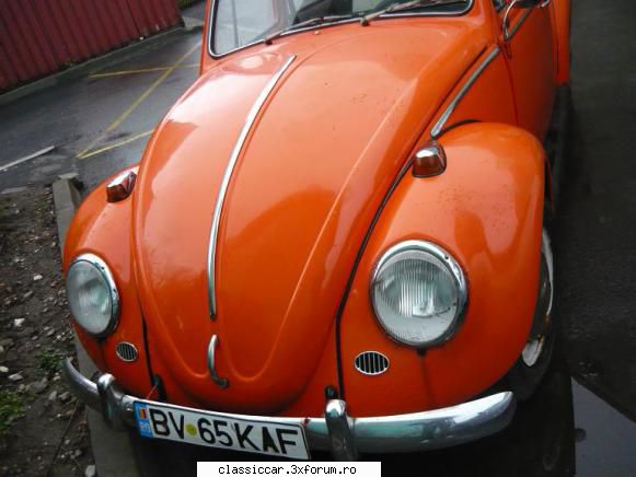 1965 orange kafer proaspata achizitie, dupa indelungi cautari, 860 kile portocale! mi'era dor merg