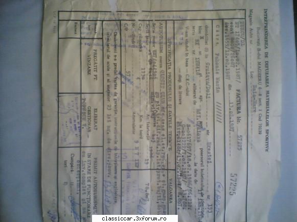 oltcit club-1986 factura idms