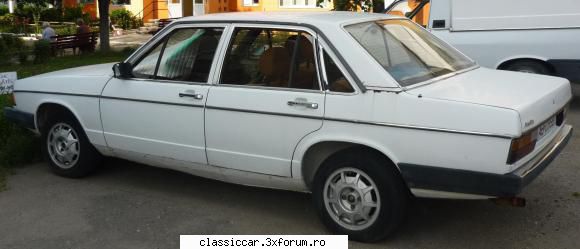 audi 100 c2, tip43 dupa cum spus inainte, dispun garaj sau alte metode protectie, masina fost 2004,