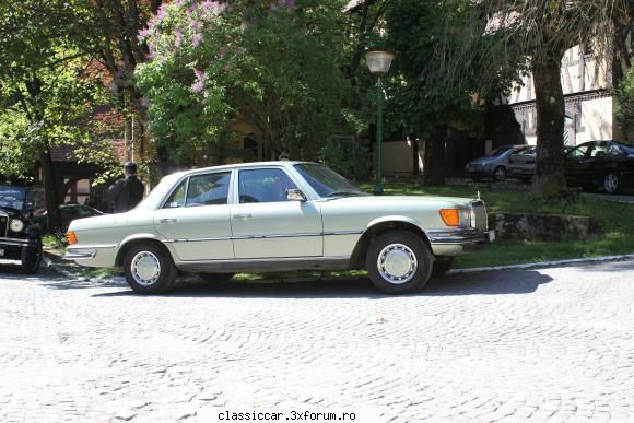 mercedes w116 350 din '79 zilele astea incheiat atestare vehicul istoric. rar, innoit itp-ul (se