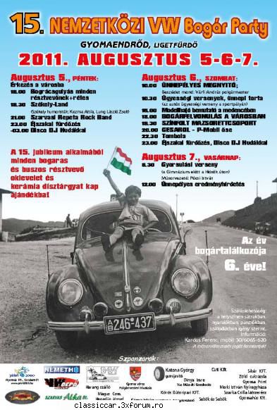 intalnirea aircooled (hu) 2011 weekend intalnirea broaste gyoma. vine cineva?