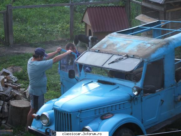 gaz -1962 asa fost inainte, izolat plapuma, peste care fost ampalasata prelata.