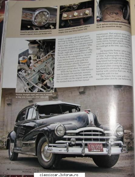 1949 pontiac silver streak satu -mare articol din revistele care le'am pus