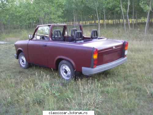 anunturi romanesti vazute net trabant traforat cabrio, dar din ungaria! este modelul 1,1, motor