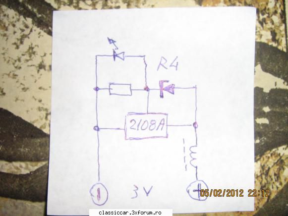 montaj electronic lanterna pare este integrat sau tranzistor comandat zenner .montajul alimentat sub