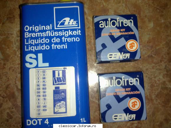 dacia 1310 tlx 1989 martie i-am facut cadou niste garnituri etrier fata autofren lichid frana ate
