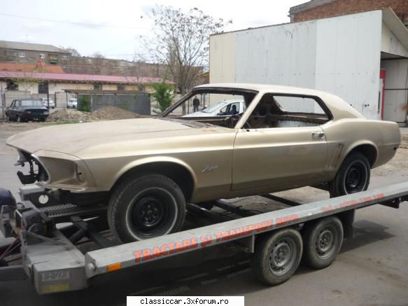 mustang coupe garaj drum spre vopsitor