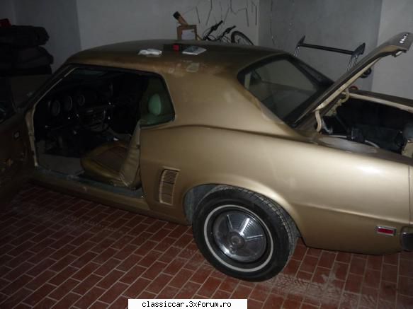 mustang coupe cand era inca dintr-o bucata caldurica ascuns zapada