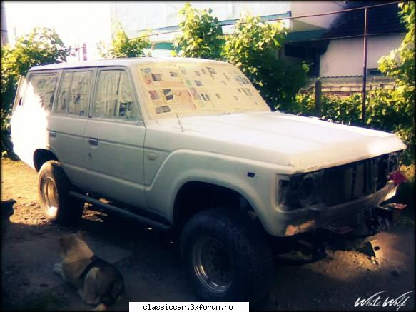 '82 toyota land cruiser hj60 dupa luni zile, inceput lucrez masina, reusind, cat cat, aduc linia