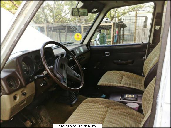'82 toyota land cruiser hj60 interior urmeaza curatenie carte poate, viitor, asa cum facut cealalta.