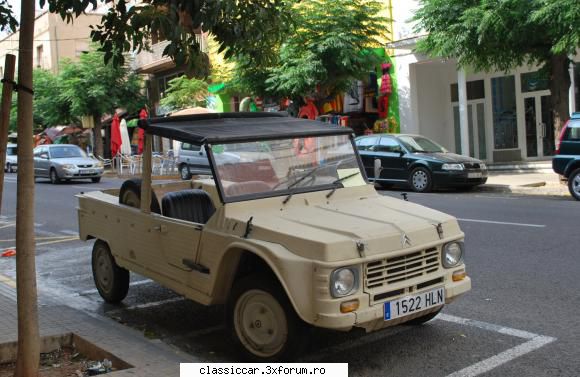 condus prin spania multe citroen mehari, dar cam necajite toate! jegoase,