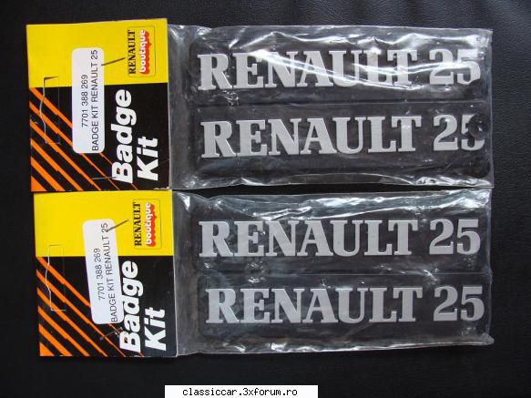 renault turbo-dx 1990 pentru complete (cele spate) primit