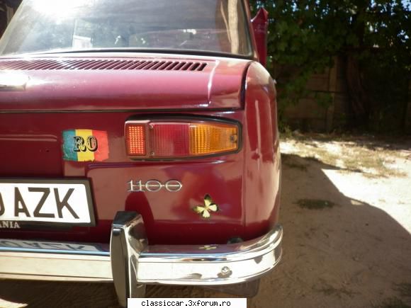 dacia 1100 1970 sutica detaliu stop multumesc autom ! 