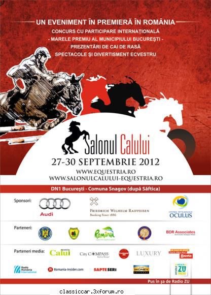 salonului calului, duminica septembrie 2012 retromobil club romania organiza prezentare vehicule