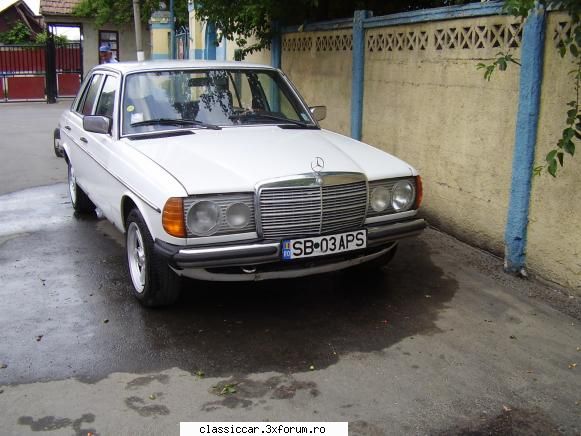 mercedes 123, 240 este prima mea masina care cumparat-o februarie 1999. atunci pana prezent vopsit-o