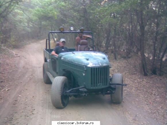 impreuna am inceput cam asa... gaz 69 ( sau ce a mai ramas din el ) cu mecanica nissan patrol