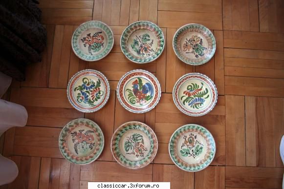 vand lot farfurii ceramica pictate vechi lot farfurii ceramica pictate vechi zona ardeal, diametru