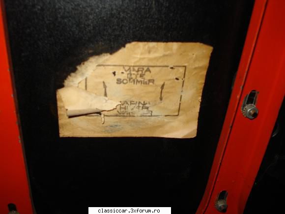 dacia 1300 -1976 eticheta din portbagaj ...