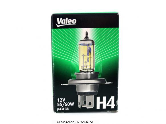 se lichideaza stoc de 10bucati becuri galbene de far tip h4 originale valeo, pret=75ron bucata,