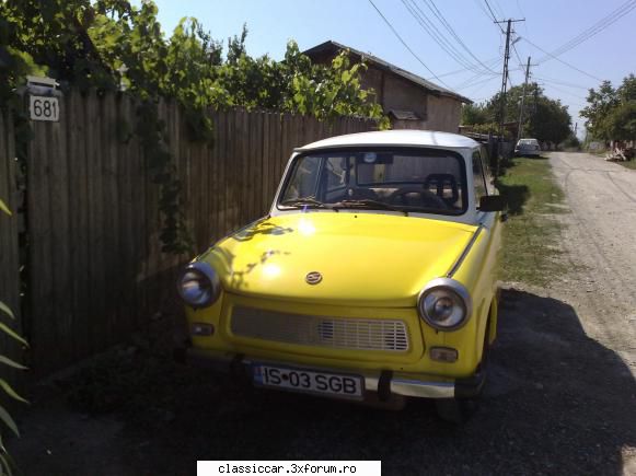 trabant 601s, fabricat 1985 prezint aici meu trabant 601s, fabricat 1985. culoarea lui originala