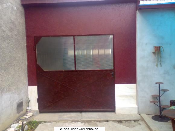 garaj structura usoara structura lemn pereti din osb 12mm ,acoperit placi ondulate din sist