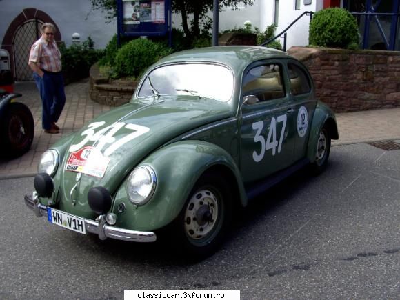 din germania volkswagen kfer din 1950, masina istorica, care cstigat mille miglia anul 1954, clasa