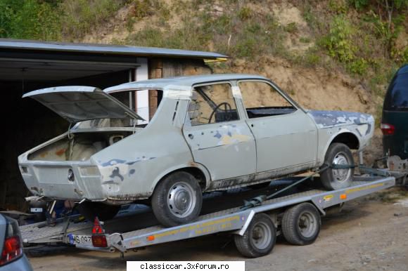 dacia 1300 sighisoara pregatirea caroseriei vopsit