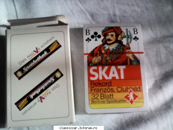 vand 2 pachete carti de skat made in germany , cartile sunt noi si sigilate , este pachet cu 32 de
