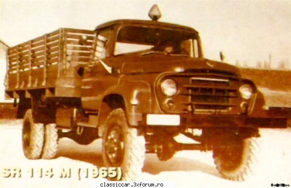 steagul rosu an, 1964, intrat şi modelul 114 bucegi, utilă to, camionul era echipat motor