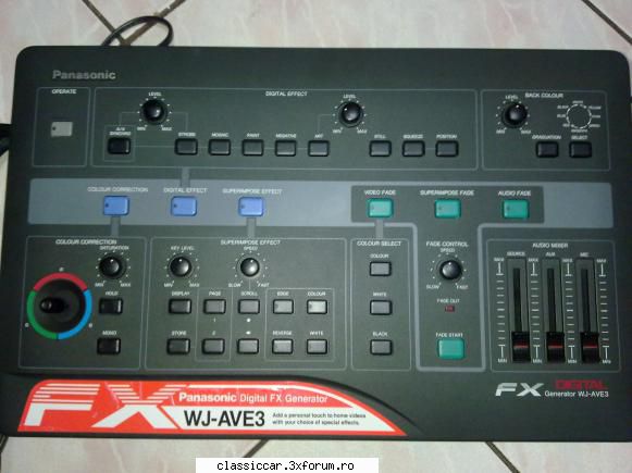 vand mixer video panasonic digital fx generator, model wj-ave3. produs nou-nout, in ambalaj manual