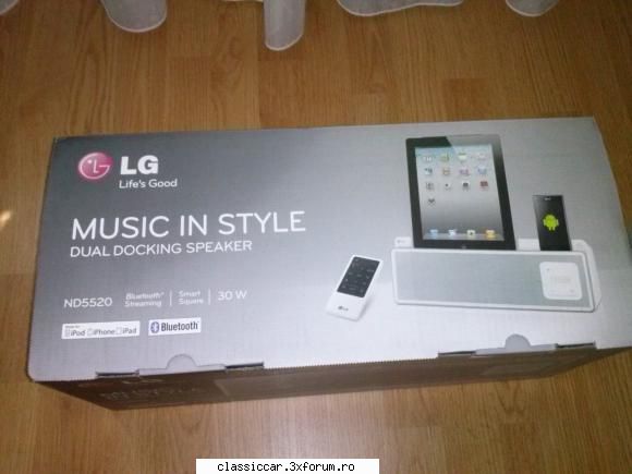 dual docking speaker dual docking speaker docking-ul este nou sigilat vine insotit garantie luni