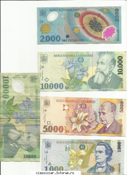 lot bancnote romanesti lot bancnote romanesti bancnotele 1000&nbsp; 2000 lei 5000 lei 10000 lei sunt