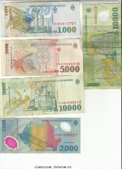 lot bancnote romanesti poza