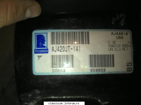 vand compresor frigorific tecumseh produsul este nou toate aferente! compresor frigorific tecumseh
