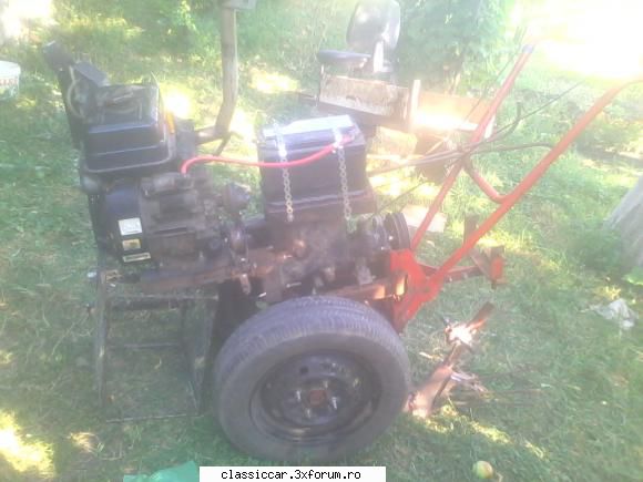 pic ajutor motor timpi rog. salutare. reusit   motor kawasaki 350 11,5 hp, 352 cutie viteza