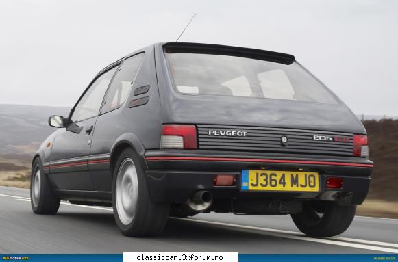 peugeot 205 cea care scrie peugeot 205 gti.