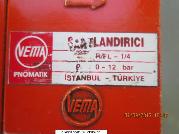axa came, motor far, filtru separator etichet