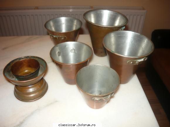 set ibrice din cupru cafea pentru nisip poza2