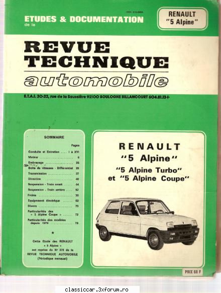 diverse manuale renault, citroen renault alpine