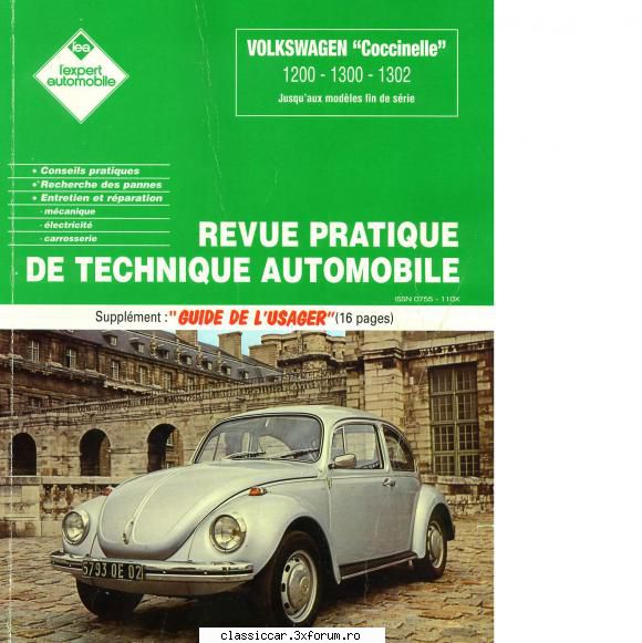 diverse manuale renault, citroen lista mai sus s-a adaugat revue pratique technique automobile