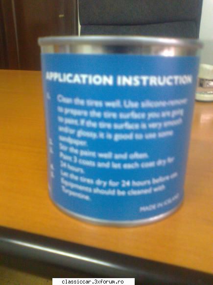 vopsea alba cauciucuri