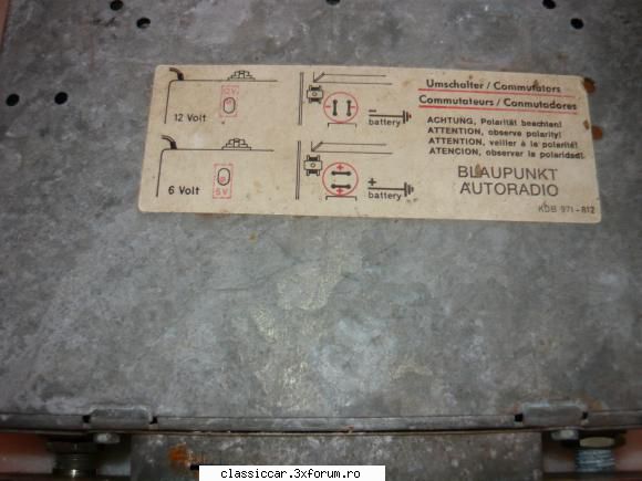 are memorii mecanice radio blaupunkt pe 6v si pe 12v