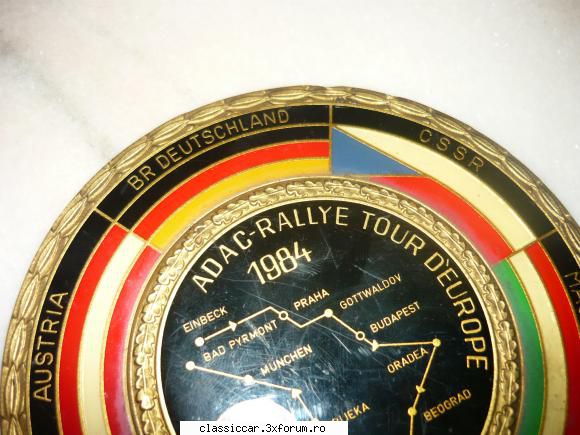 raritate placheta raliul dunarii 1984 poza3