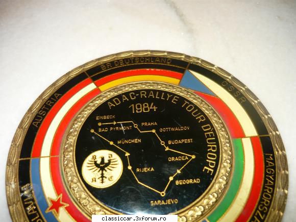 raritate placheta raliul dunarii 1984 poza6