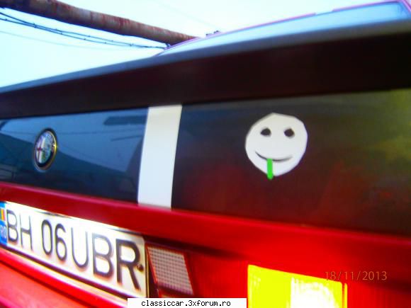 alfa romeo 2.0 -alfa corse cel mai fericit smiley fata pamantului urat dreaq dar   logo made Corespondent 