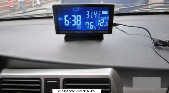 4.5 lcd digital voltage measuri / termometru / higrometru / ceas pentru masina. sursa de alimentare