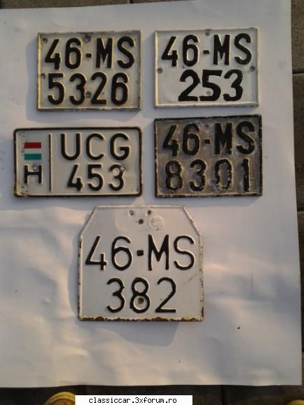 3 numere de de lei bucata sau 130 sunt bonus daca sunt dorite. numere aluminiu vechi
