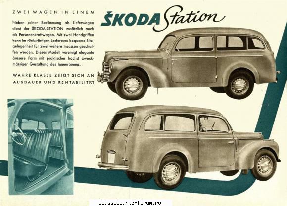 masina asta? cred vorba skoda 1102 combi fabricata prin 1950.