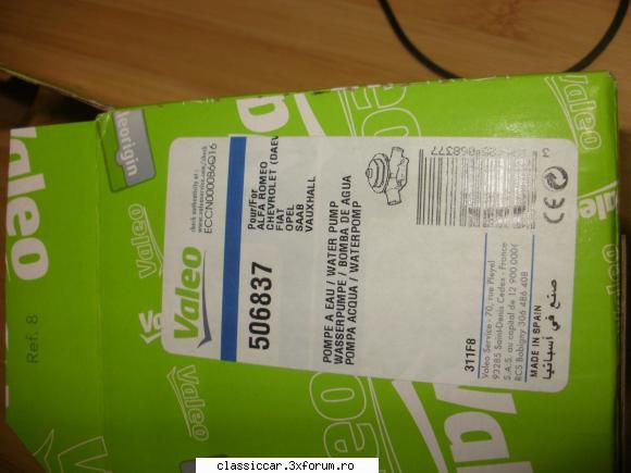vand pompa apa valeo opel made spain